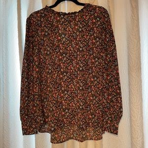Long sleeve paisley blouse from LOFT (XL)